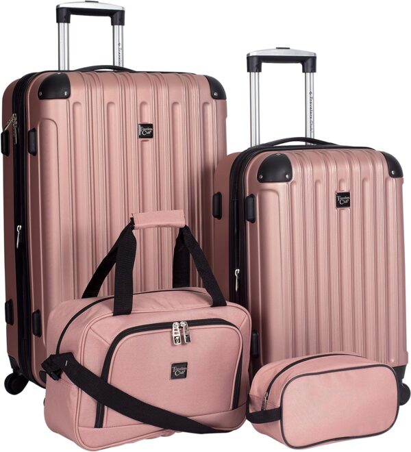 Travelers Club Expandable Midtown Hardside 4-Piece Luggage Travel Set